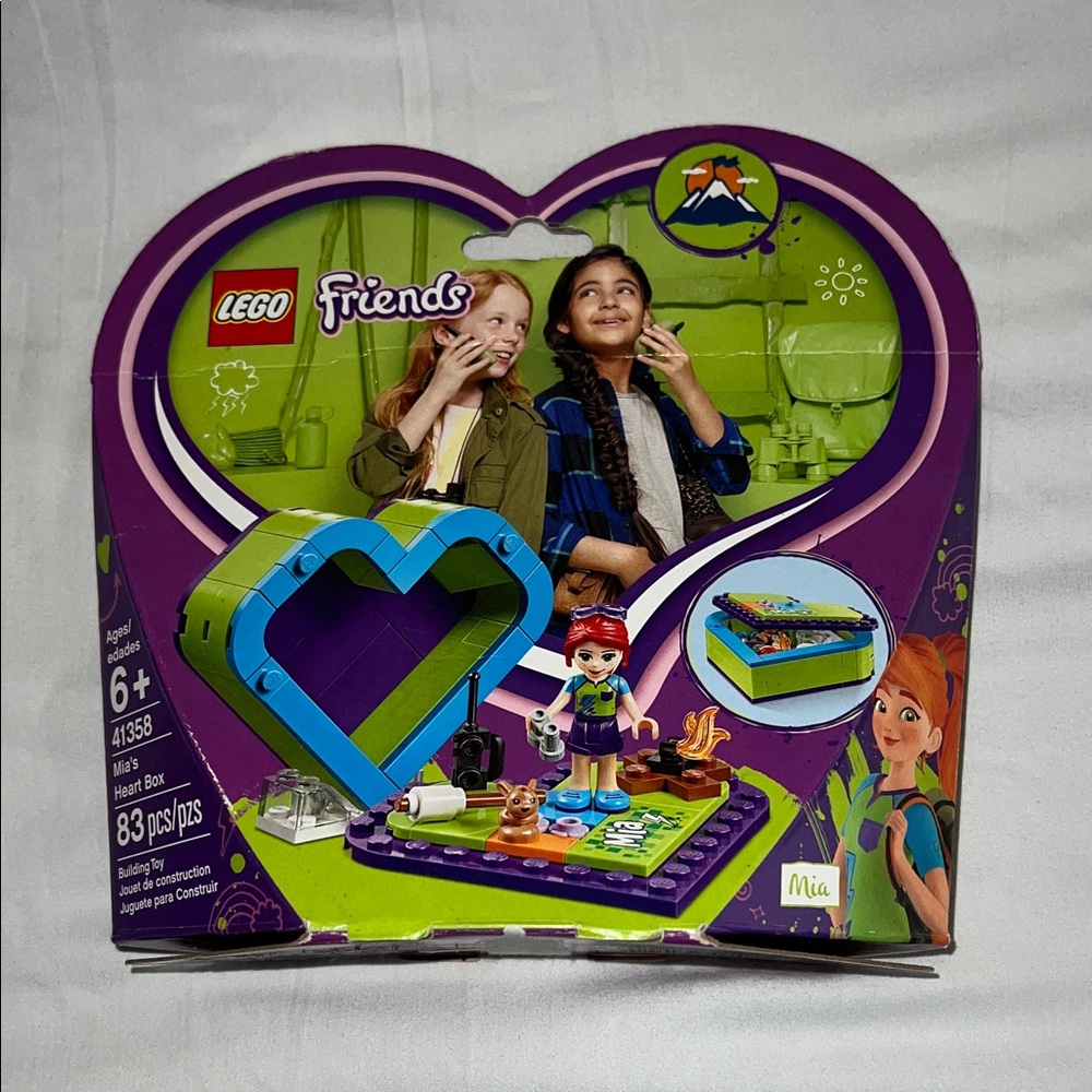 LEGO Friends Heart Box Set - Blue and Green